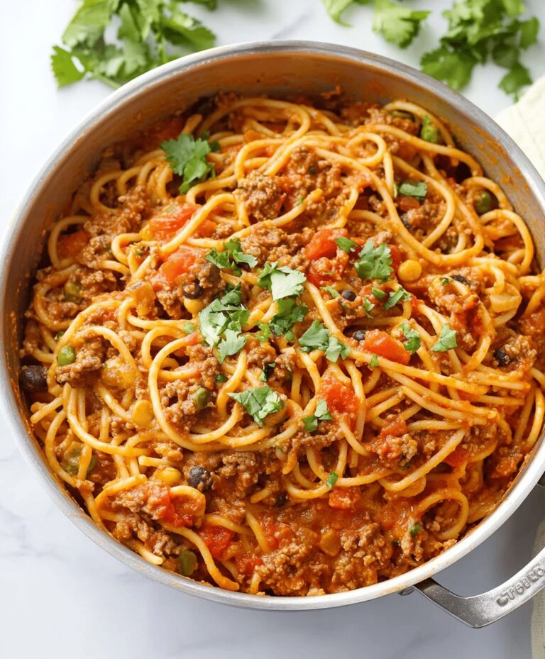 Crockpot Taco Spaghetti Recipe