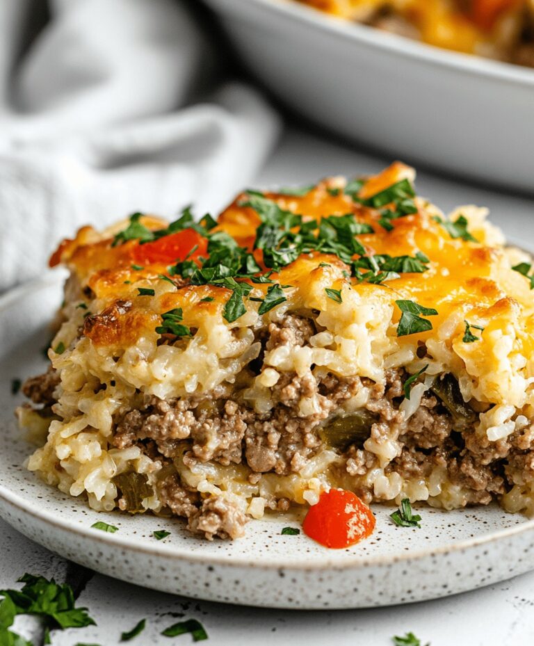 Hamburger Rice Casserole Recipe