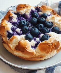 Blueberry Fluffy Cottage Cheese Cloud Bread Recipe