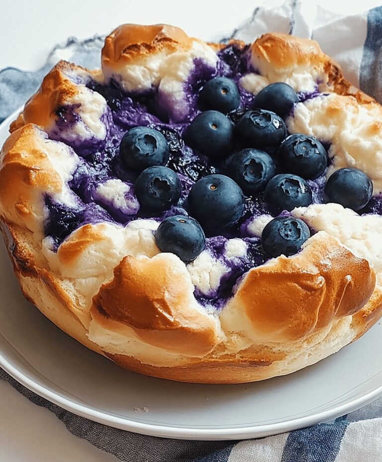 Blueberry Fluffy Cottage Cheese Cloud Bread Recipe