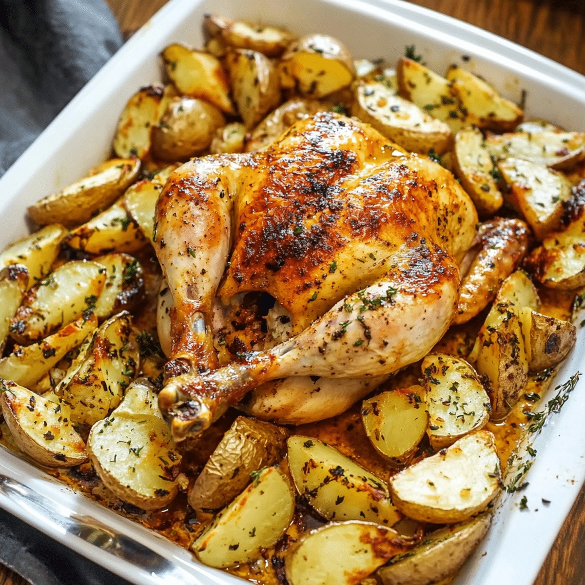 Roasted Chicken and Potatoes Recipe
