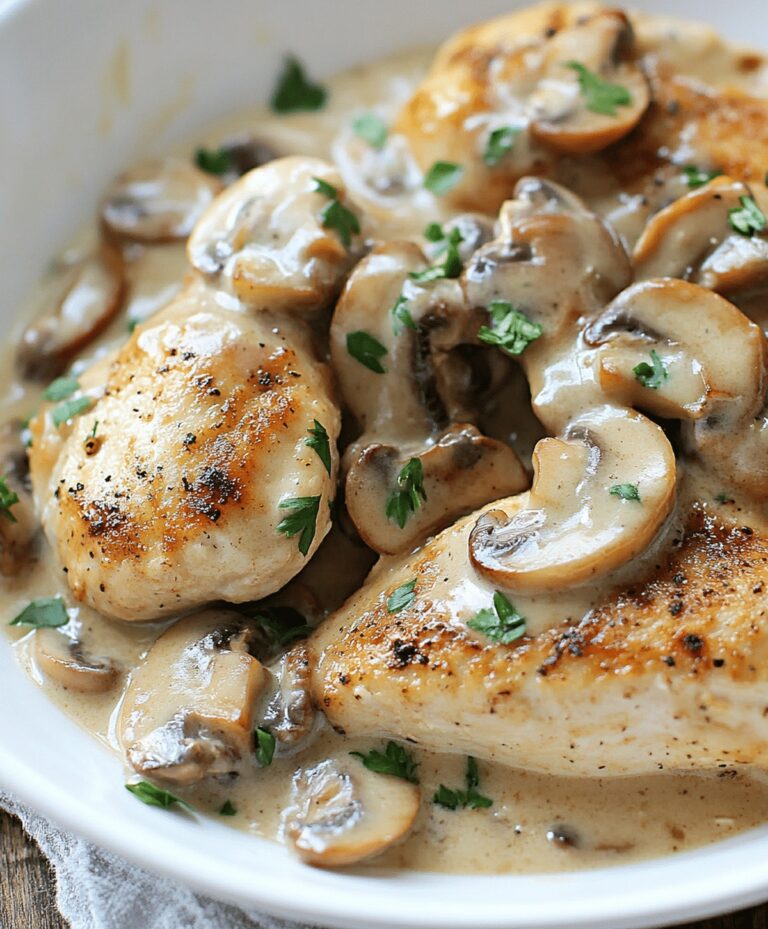 Creamy Mushroom Chicken Recipe