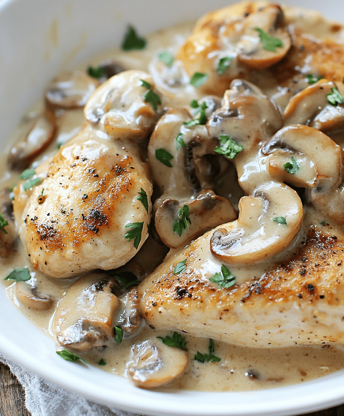 Creamy Mushroom Chicken Recipe