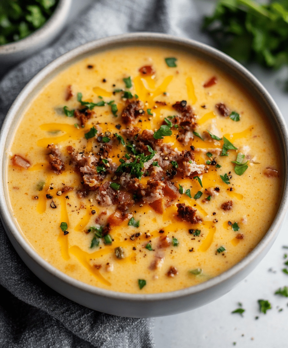 The Best Cheeseburger Soup Recipe