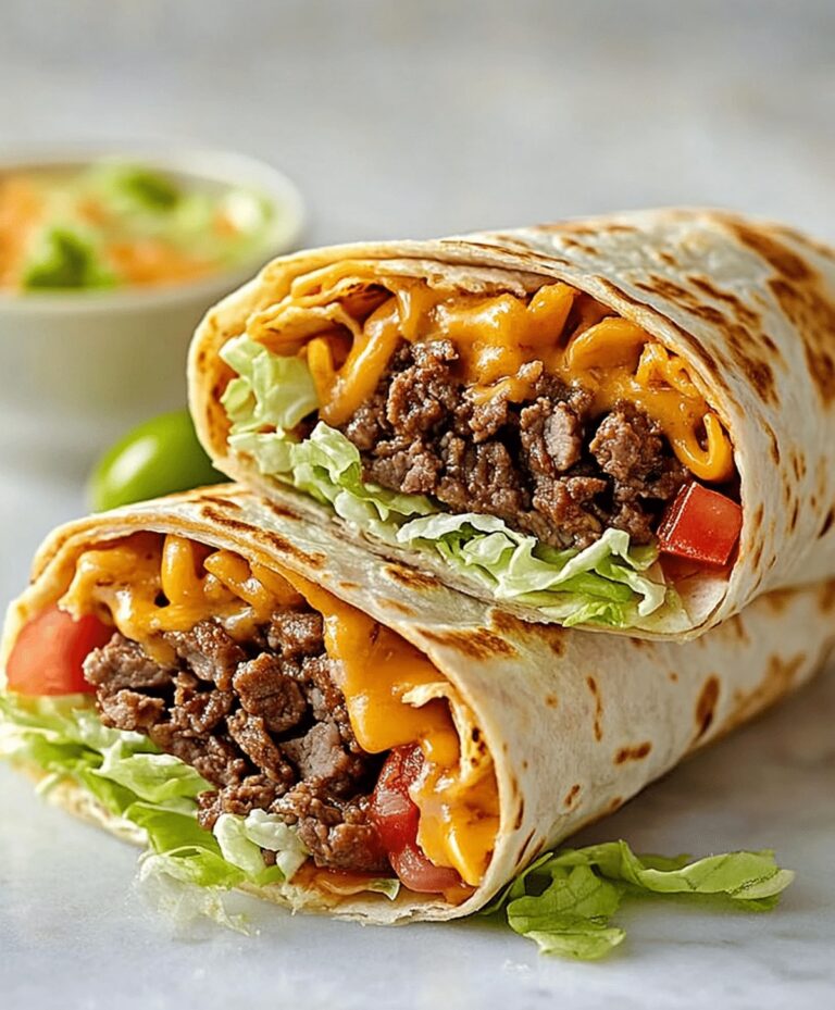 Nacho Cheese Beef Wrap Recipe