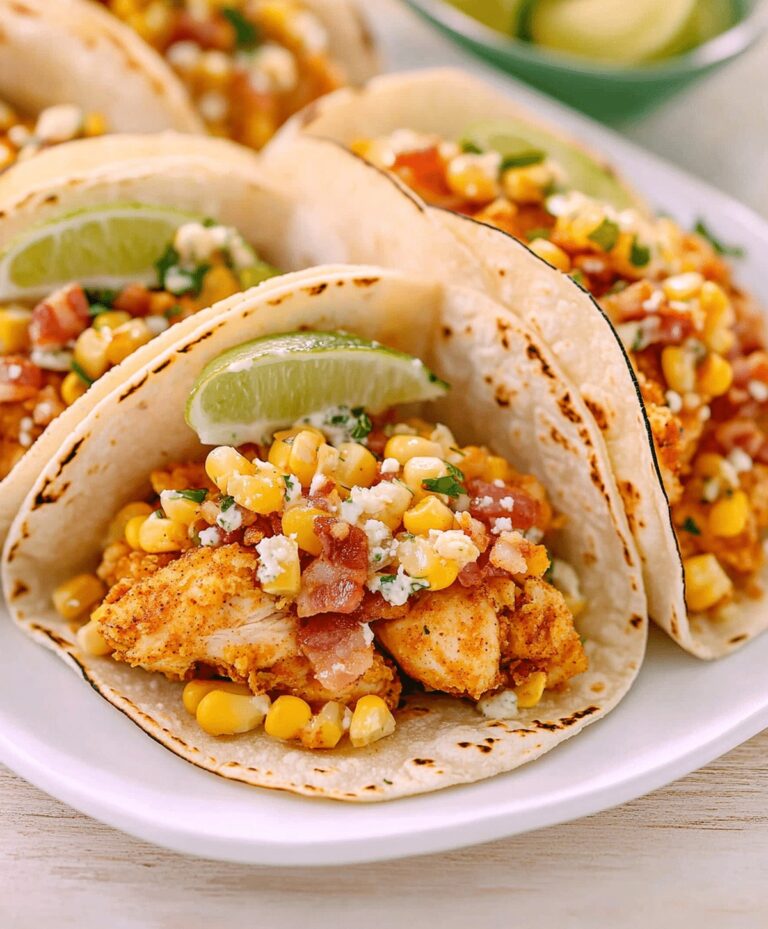 Fried Chicken Street Corn Tacos With Bacon And Jalapeno Lime Ranch Recipe