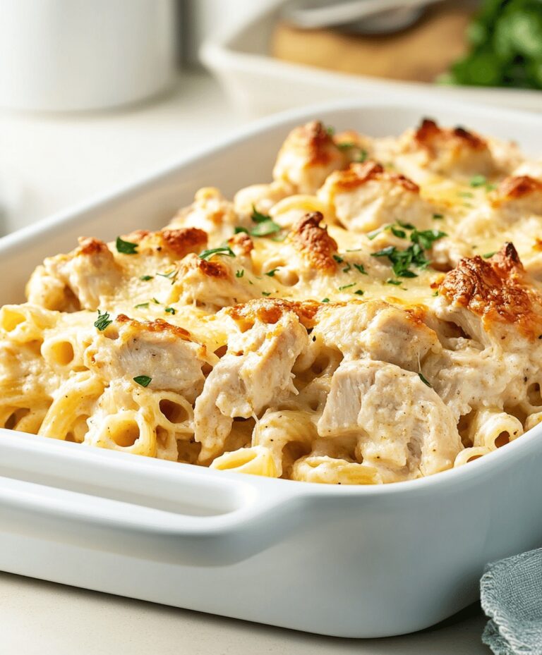 Garlic Parmesan Chicken Pasta Bake Recipe