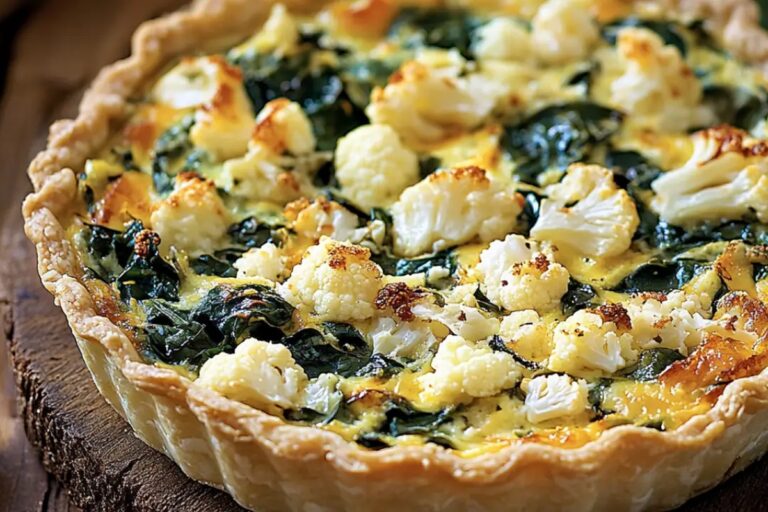 The Perfect Cauliflower & Spinach Quiche Recipe