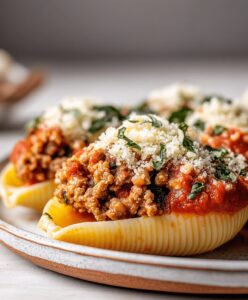 Stuffed Shells With Meat And Cheese Recipe