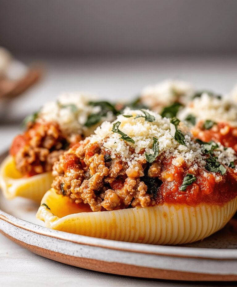 Stuffed Shells With Meat And Cheese Recipe