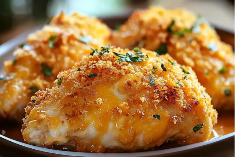 Crispy Cheddar Baked Chicken Recipe