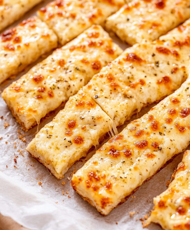 Homemade Cheesy Garlic Breadsticks Recipe