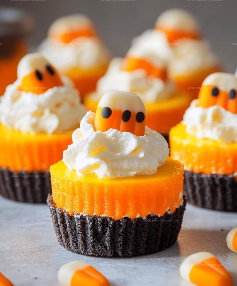 Mini Candy Corn Cheesecakes Recipe