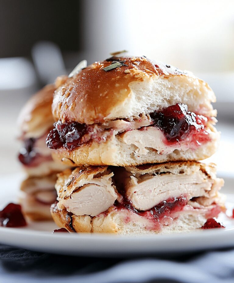 Cranberry Turkey Sliders Recipe