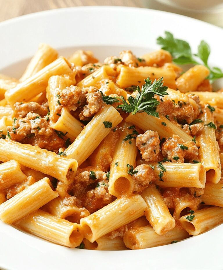 Creamy Sausage Rigatoni Recipe