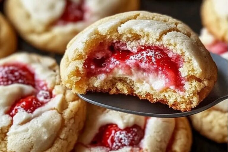 Sweet & Tangy Strawberry Cheesecake Cookie Delights Recipe