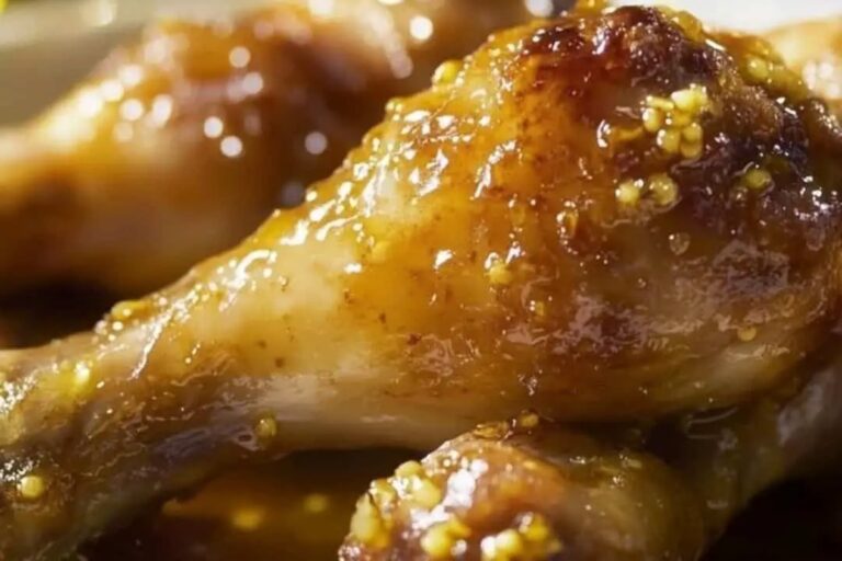 Oven-Baked Honey Mustard Chicken Drumsticks Recipe
