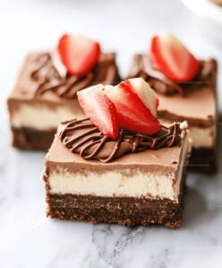 No Bake Nutella Cheesecake Bars Recipe