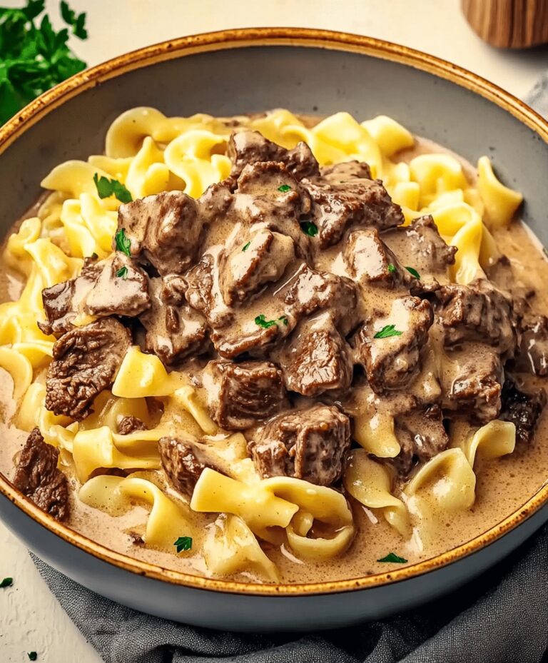Beef Stroganoff With Egg Noodles Recipe