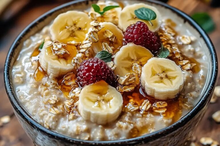 Caramelized Banana Split Overnight Oats Recipe