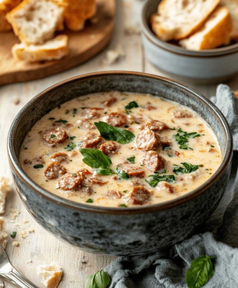 Creamy Italian Sausage Soup Recipe