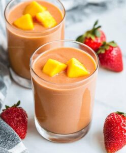 Tropical Strawberry Mango Smoothie Recipe