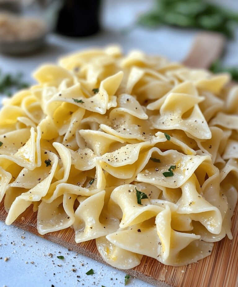 Quick And Easy Garlic Butter Noodles Recipe
