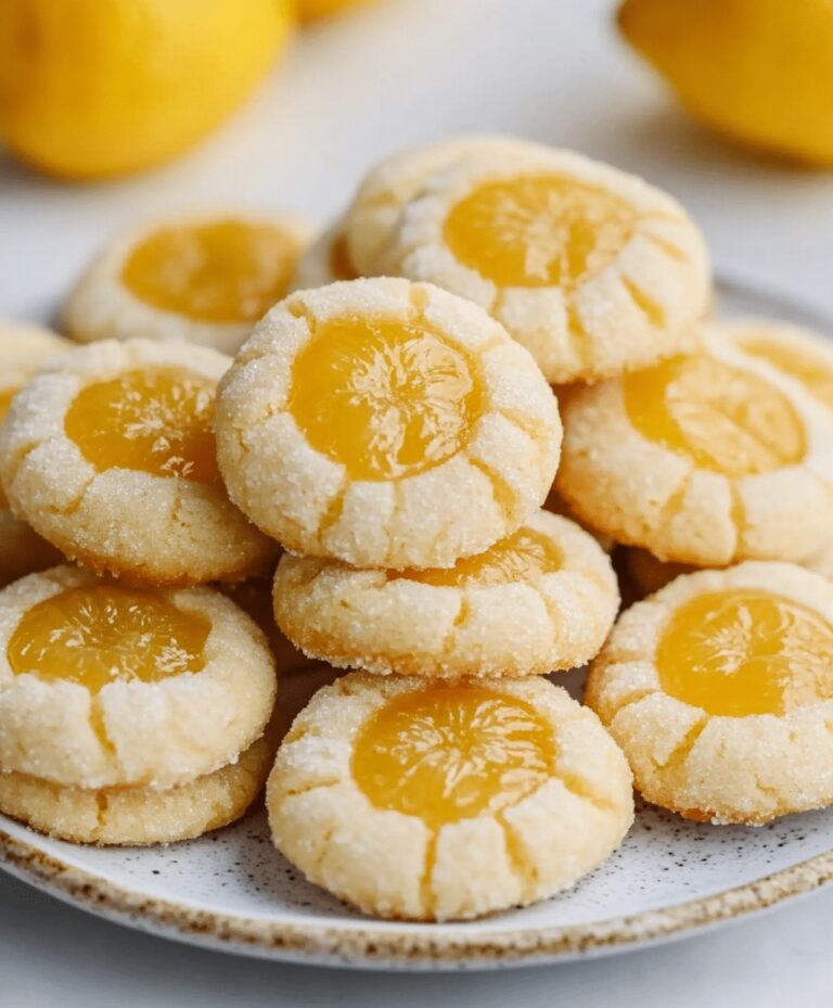 Lemon Thumbprint Cookies Recipe