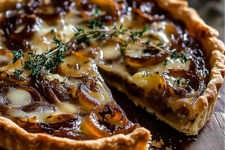 Caramelized Onion Tart With Gruyere And Thyme Recipe
