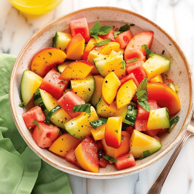 Peach Watermelon Salad Recipe