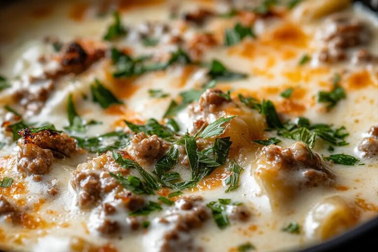 Creamy Alfredo Lasagna Soup Recipe