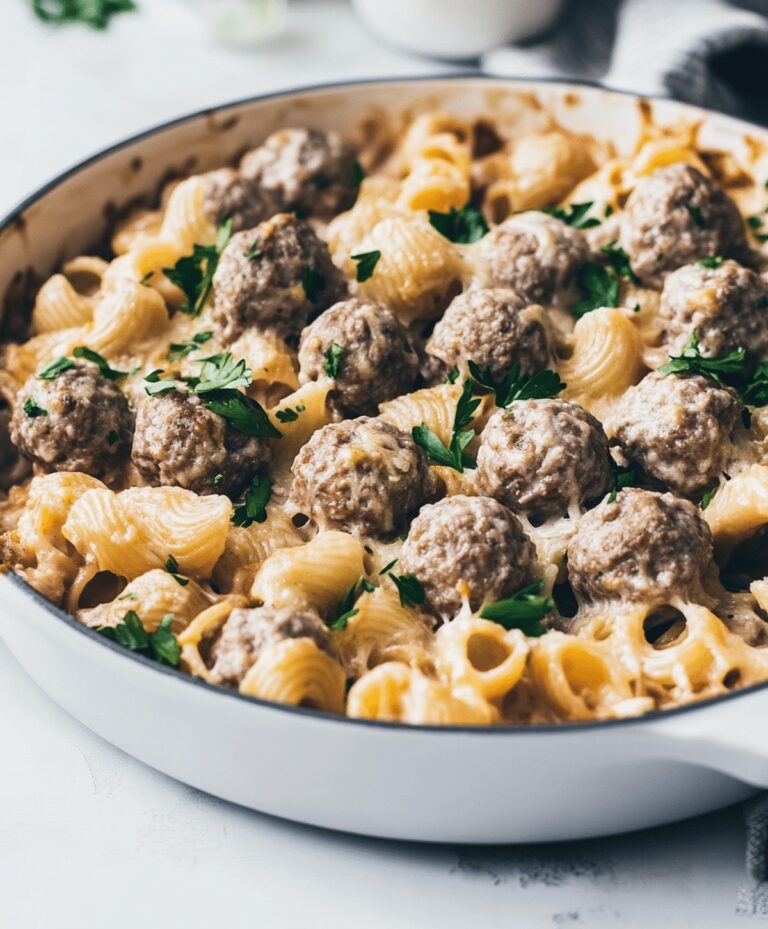 Swedish Meatball Pasta Bake Recipe