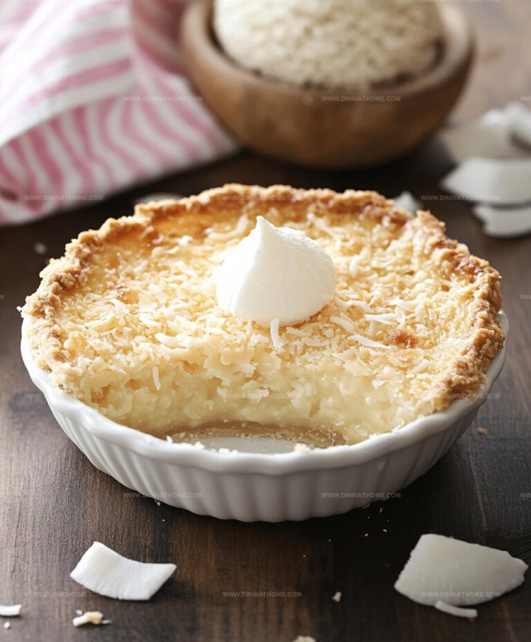 Easy Coconut Pie Recipe