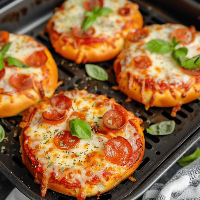 Air Fryer Pizza Bagels Recipe
