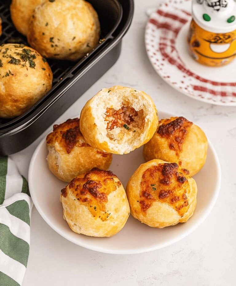 Air Fryer Pizza Bombs Recipe