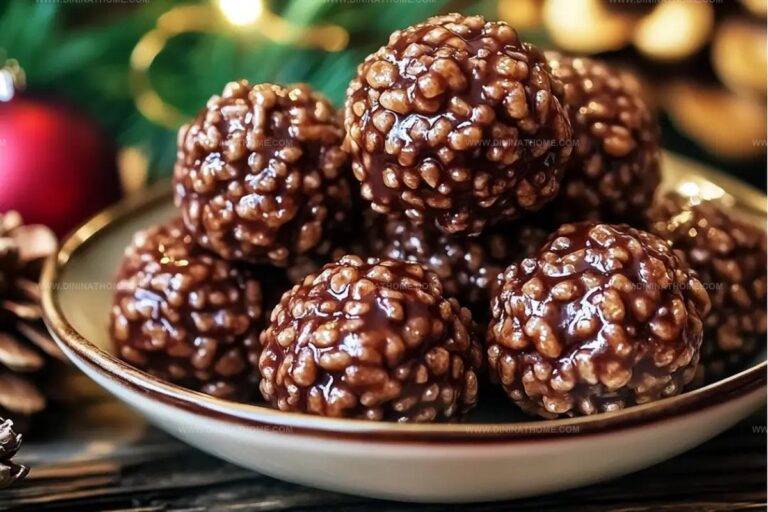 Christmas Chocolate Rice Krispie Balls Recipe