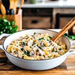 Garlic Mushroom Pasta Recipe