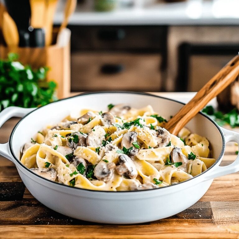 Garlic Mushroom Pasta Recipe