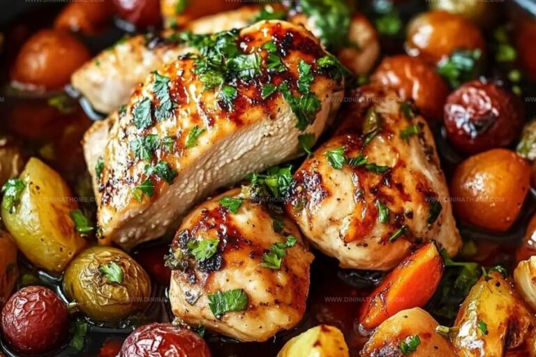 One Pan Balsamic Chicken and Veggies Recipe
