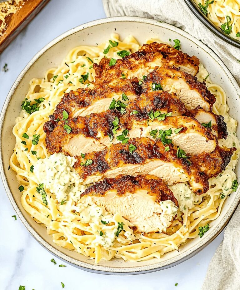 Crispy Chicken With Creamy Pasta Recipe