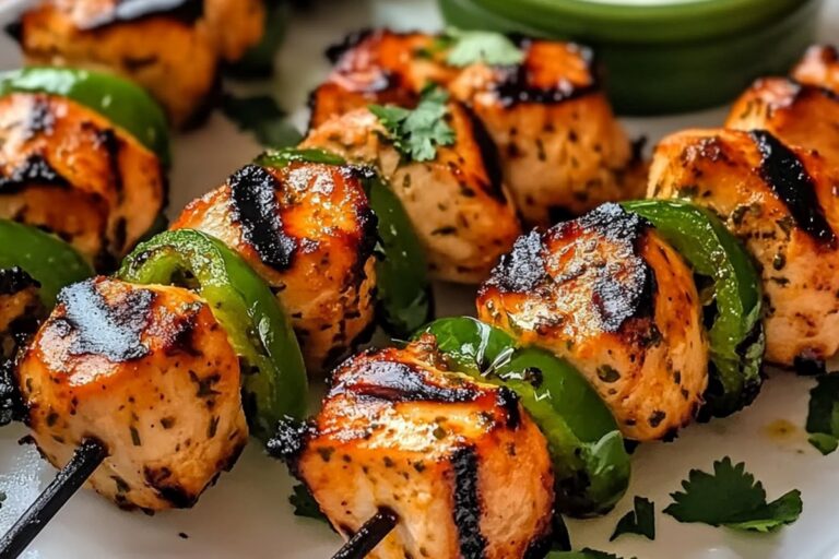 Spicy Honey Jalapeno Chicken Skewers With Cilantro Lime Dip Recipe