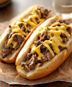 Cheesy Hot Beef Sandwich Recipe