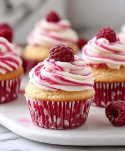 Luscious Raspberry Cheesecake Cupcakes Recipe