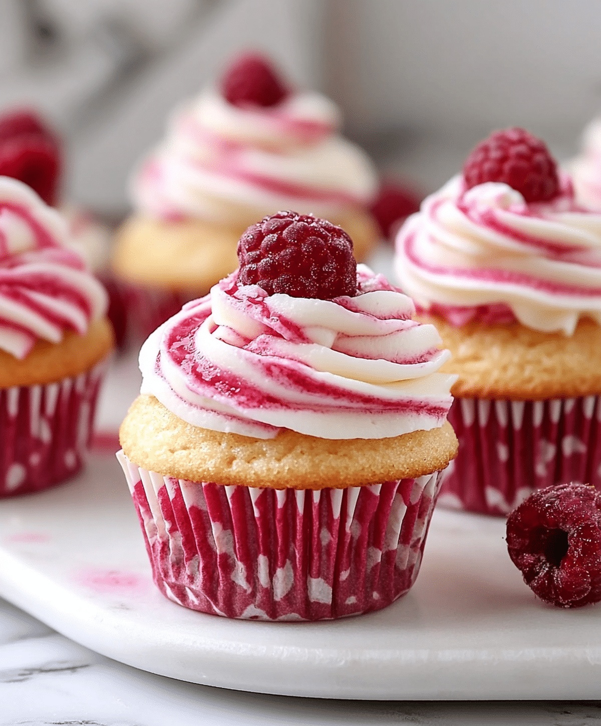 Luscious Raspberry Cheesecake Cupcakes Recipe