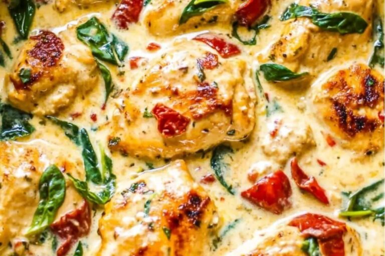 Quick and Creamy Tuscan-Style Chicken Delight Recipe