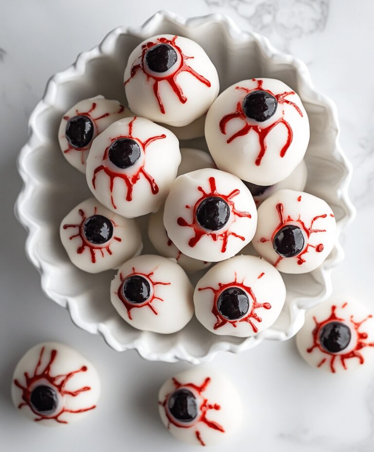 Halloween Bloodshot Eyeballs Candy Recipe