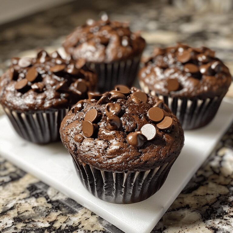 Sour Cream Double Chocolate Muffins Recipe