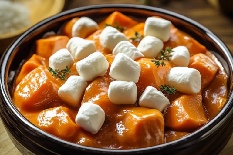 Crockpot Sweet Potatoes With Marshmallows Recipe