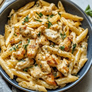 Creamy Garlic Chicken Pasta Recipe