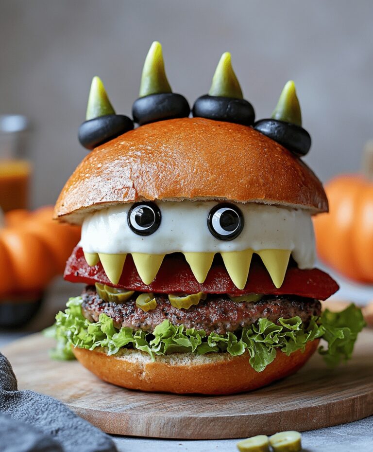 Halloween Monster Burgers Recipe